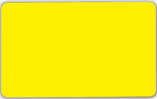 Carta bianca di policarbonato gialla